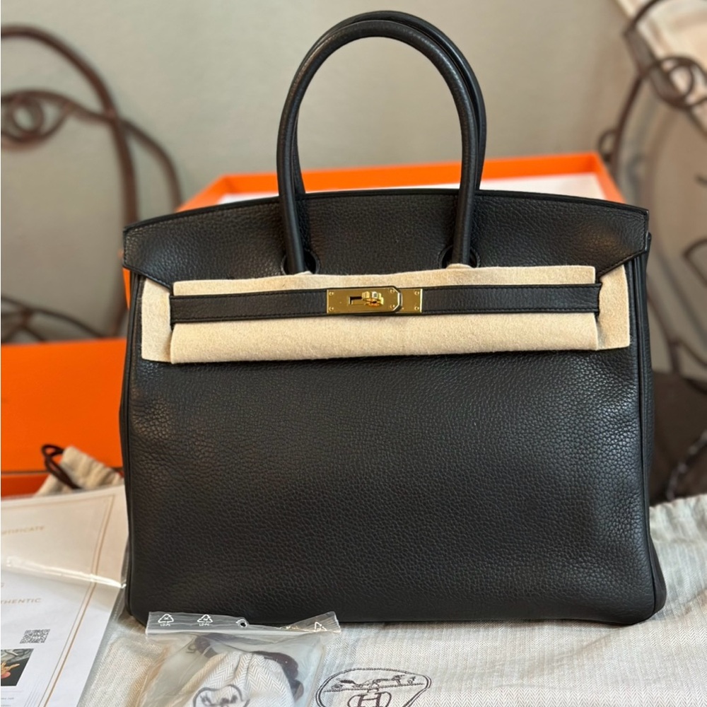 Hermes Birkin 35 in Plomb like new w/receipt
